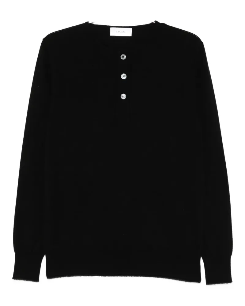 LARDINI buttoned sweater - Schwarz Schwarz