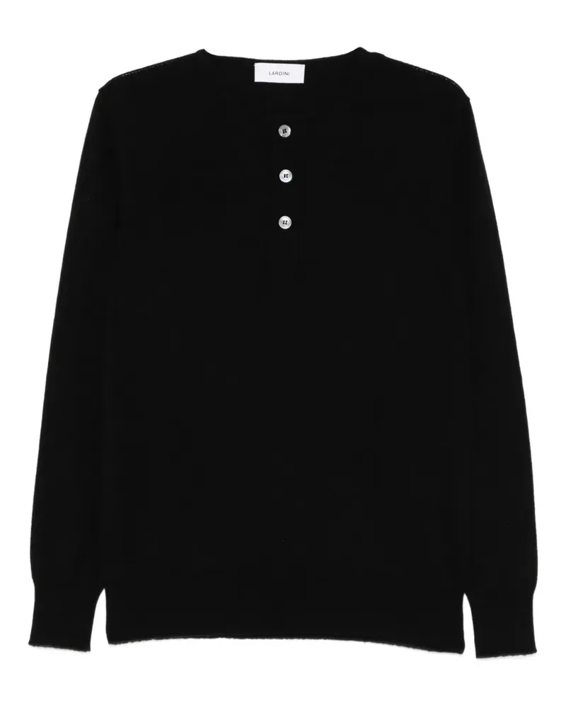 LARDINI Geknöpfter Pullover - Schwarz Schwarz