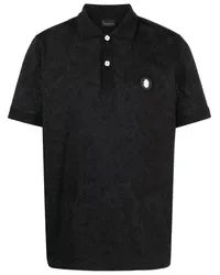 Billionaire Poloshirt aus Pikee Schwarz