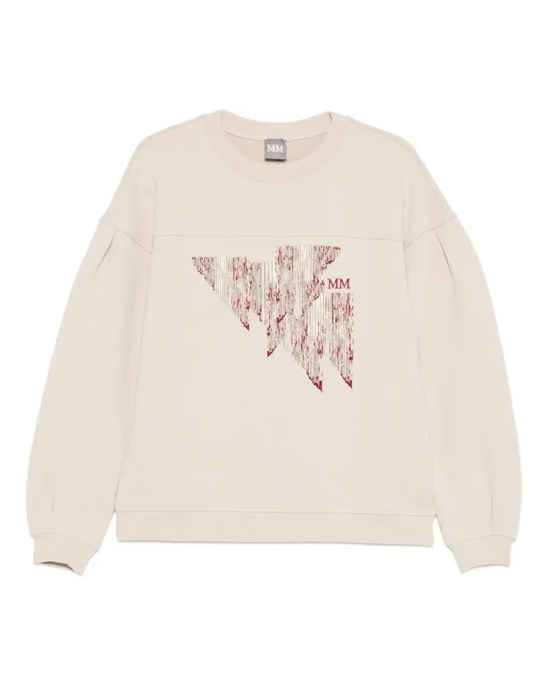Max Mara Sweatshirt mit grafischem Print - Nude Nude