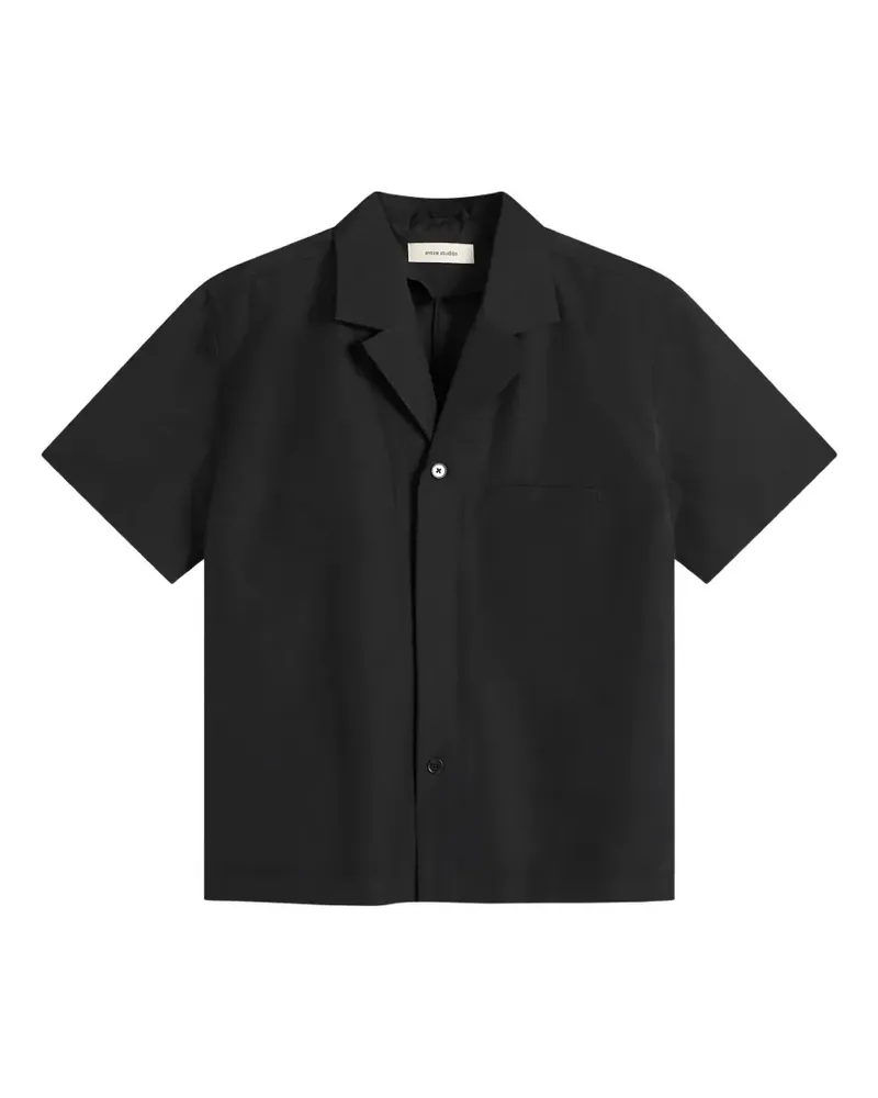 Entire Studios short-sleeve camp-collar shirt - Schwarz Schwarz
