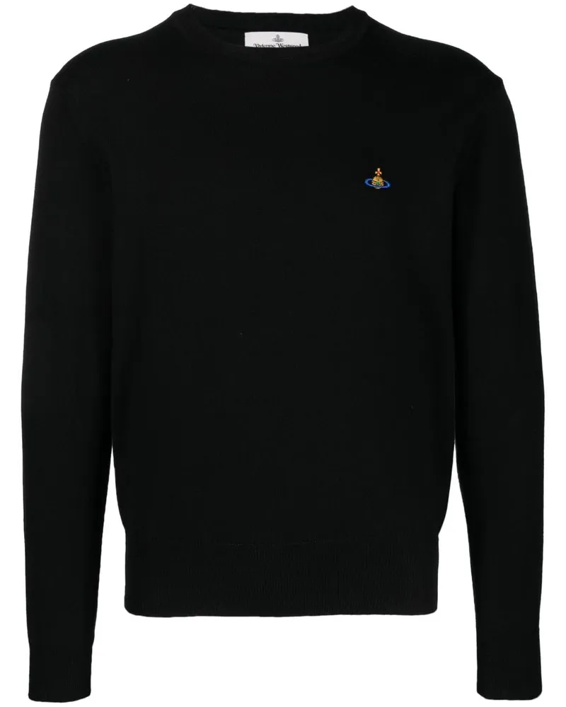 Vivienne Westwood Pullover mit Orb-Stickerei - Schwarz Schwarz