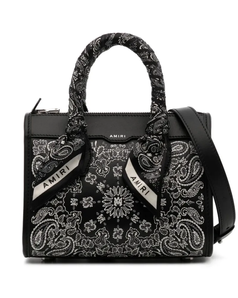 Amiri Bandana Micro Triangle Umhängetasche - Schwarz Schwarz