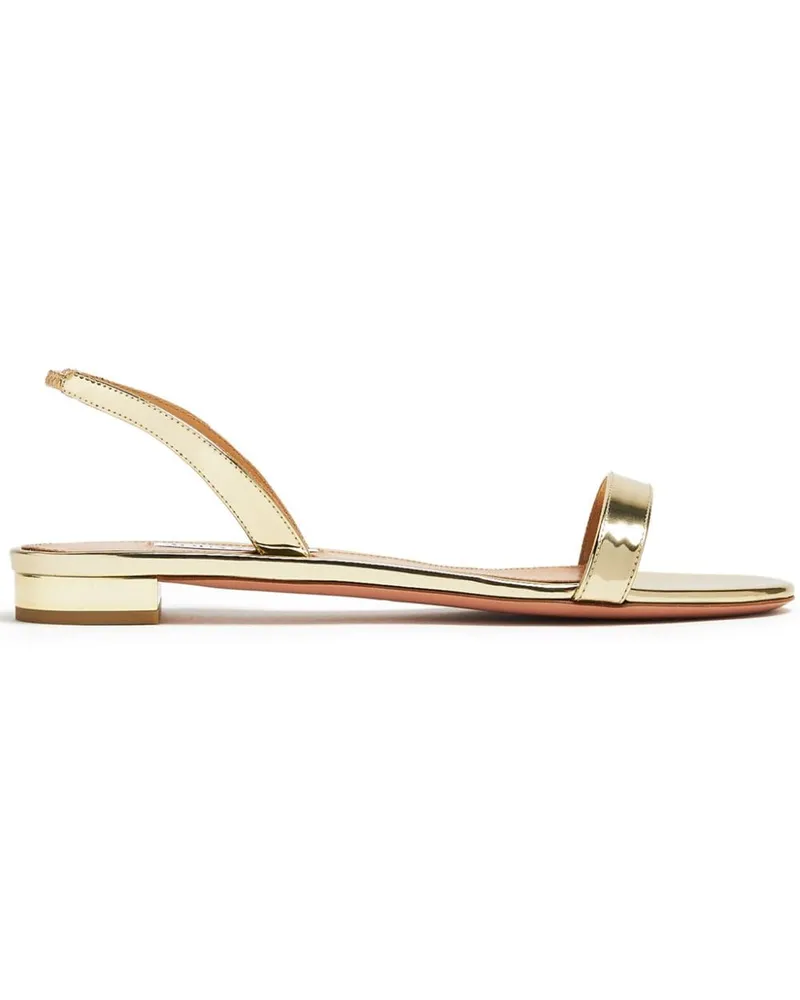 Aquazzura Sandalen im Metallic-Look - Gold Gold