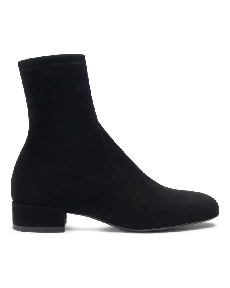 Stuart Weitzman Bacari Stiefeletten aus Wildleder - Schwarz Schwarz