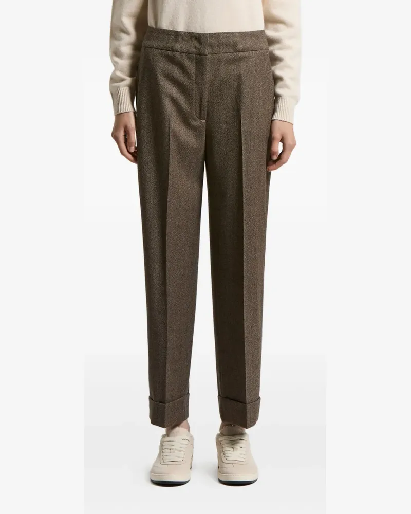 Peserico Hose mit Umschlag - Braun Braun