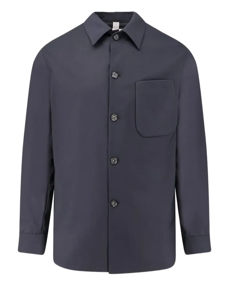 Hevò patch pocket Bari shirt - Grau Grau