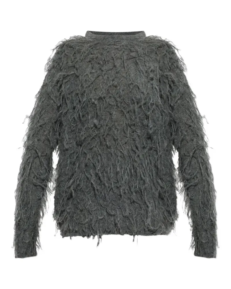Fabiana Filippi Pullover mit Straußenfedern - Grau Grau