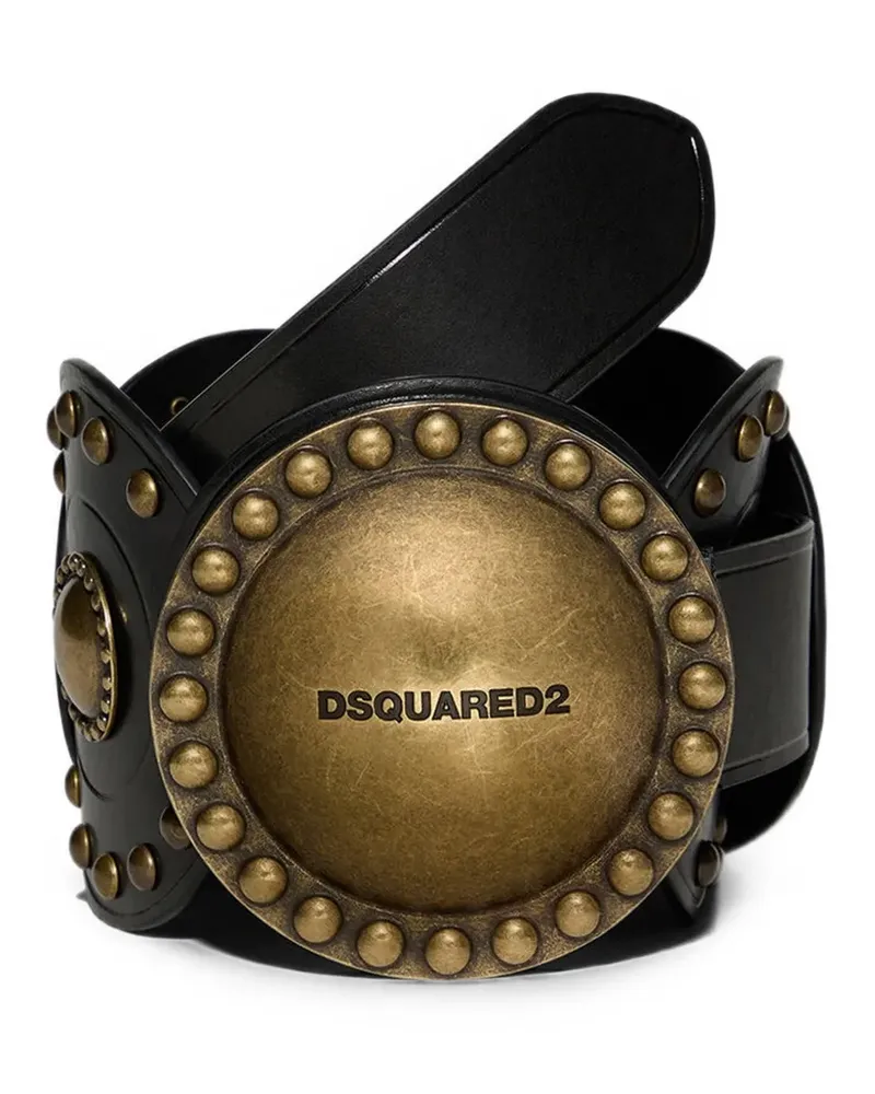 Dsquared2 oversized studded leather belt - Schwarz Schwarz