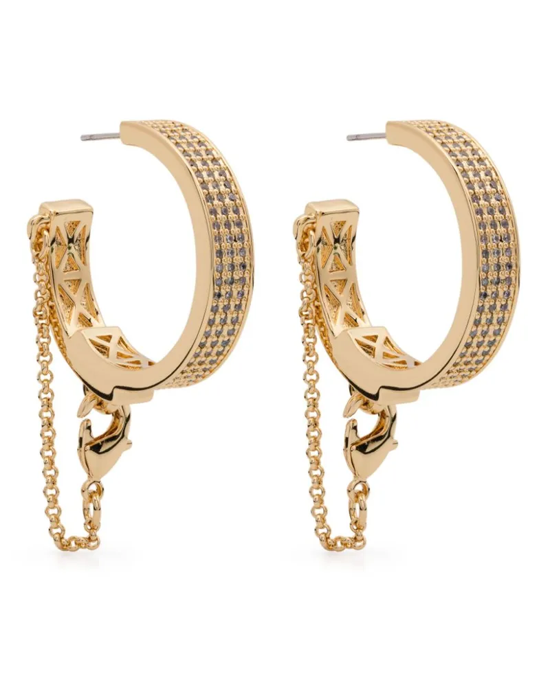 Eddie Borgo Chain hoop earrings - Gold Gold