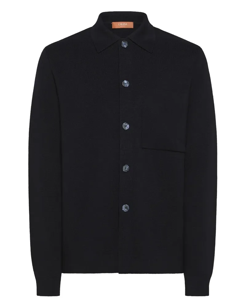 CRUNA Geknöpfter Arsenal Cardigan - Schwarz Schwarz