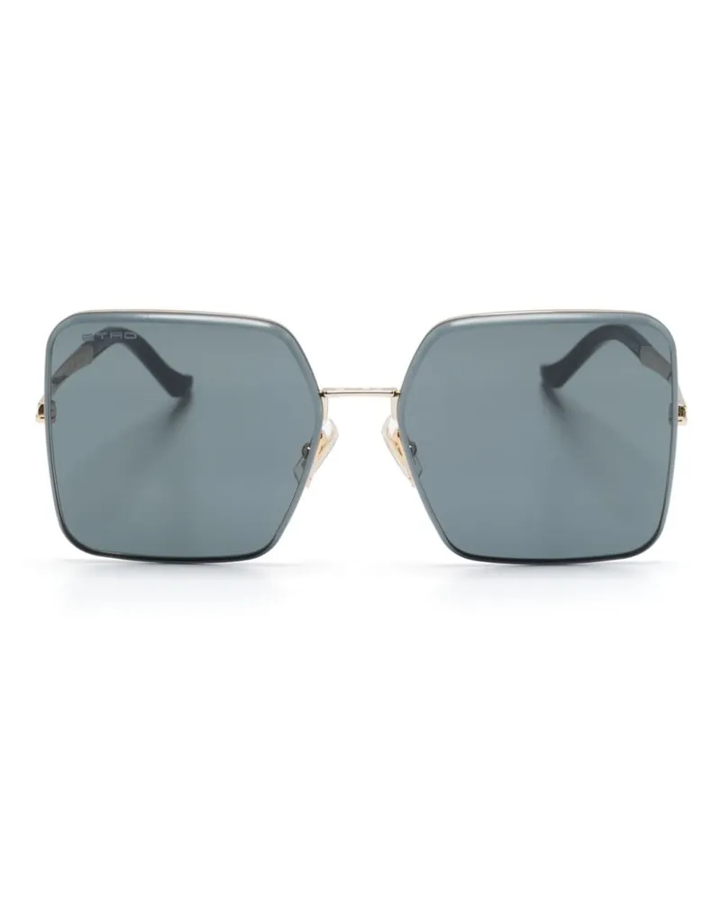 Etro Luxury Metal Sonnenbrille mit Oversized-Gestell - Gold Gold