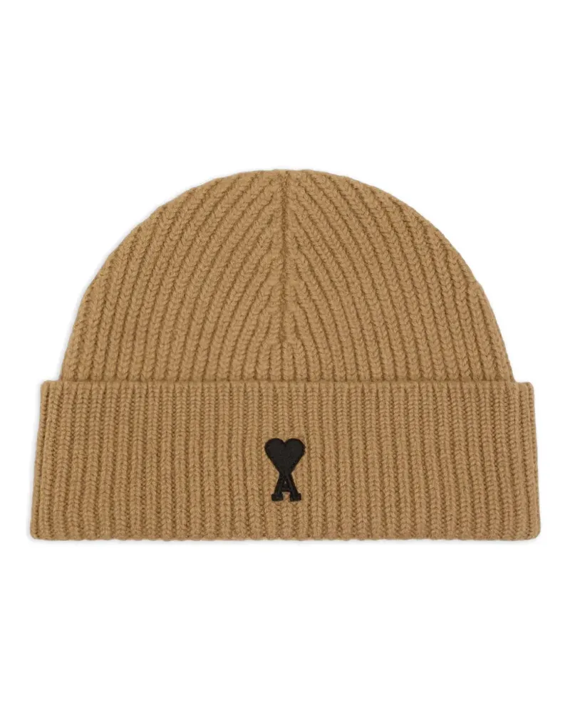 AMI Paris Ami De Coeur Beanie - Braun Braun