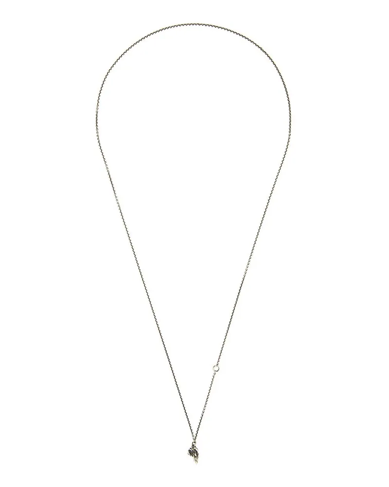 WERKSTATT:MÜNCHEN mini eagle wing chain necklace - Metallic Metallic