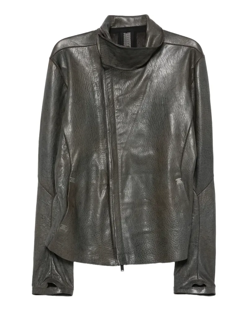 Isaac Sellam asymmetric leather jacket - Grau Grau