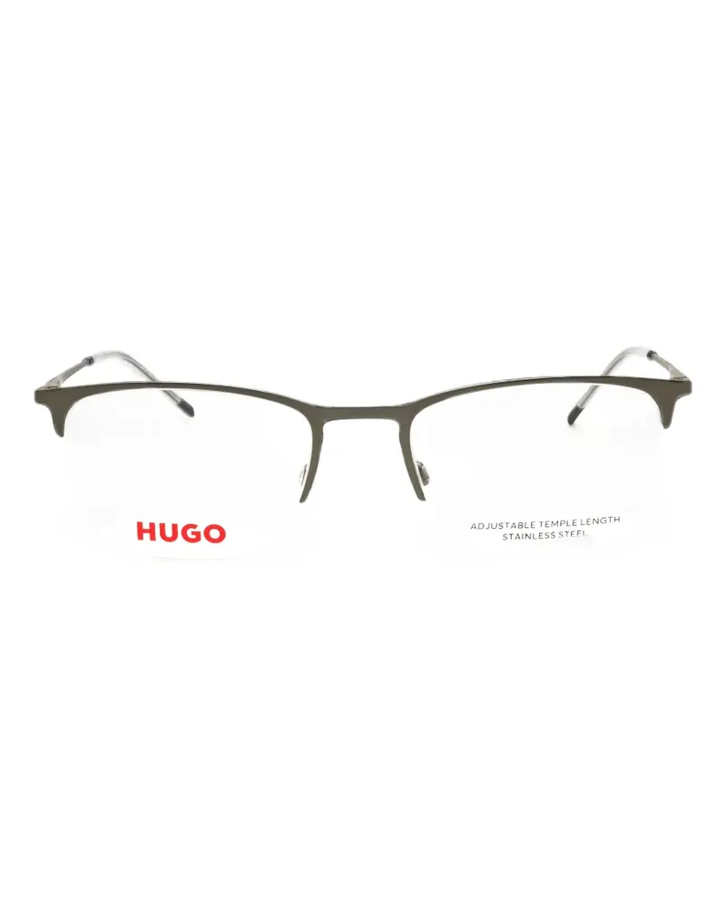 HUGO BOSS rectangle-frame glasses - Silber Silber