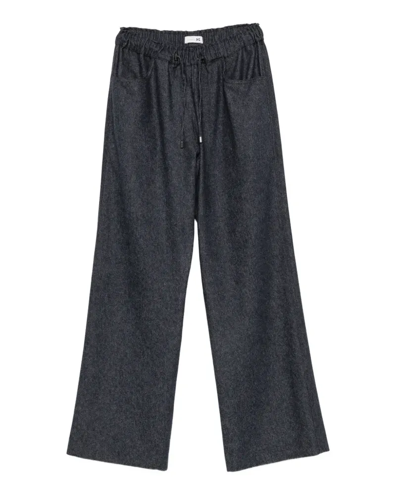 Manzoni 24 Weite Hose mit Kordelzug - Blau Blau