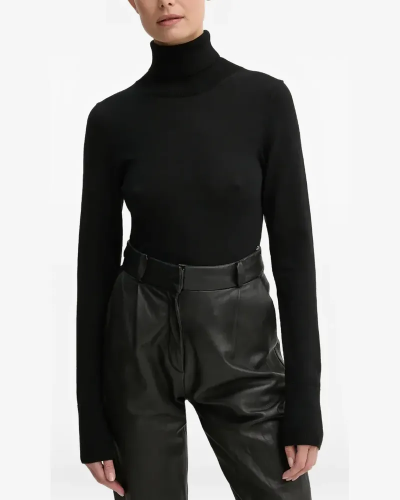 AERON turtle-neck long-sleeve sweater - Schwarz Schwarz