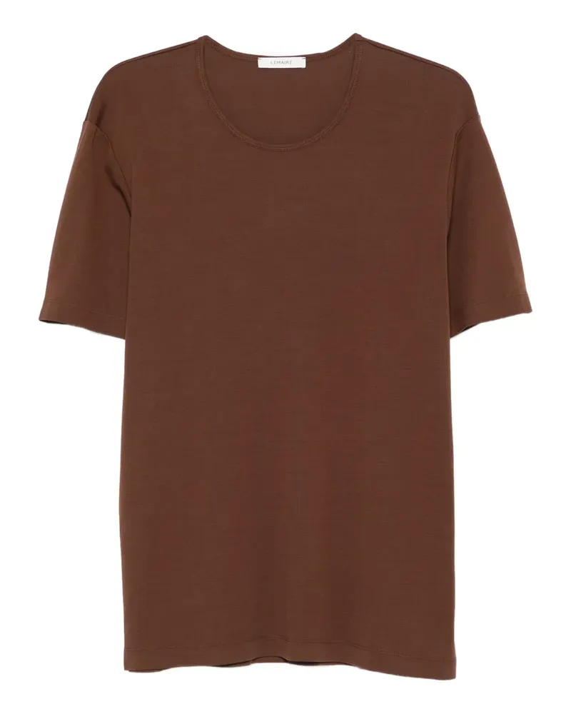 Christophe Lemaire T-Shirt mit rundem Ausschnitt - Braun Braun