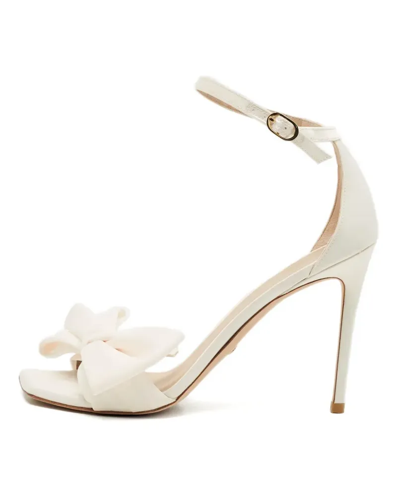 Stuart Weitzman bow-detail sandals - Weiß Weiß