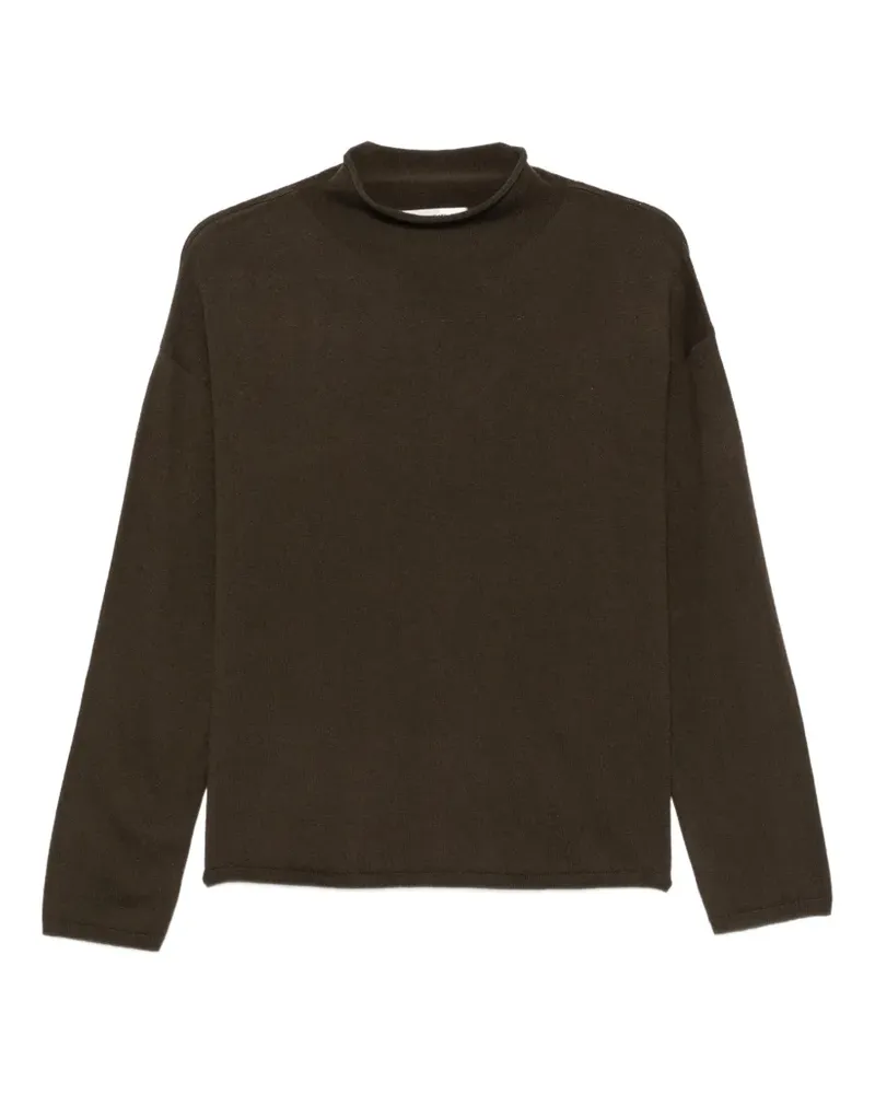 Marc O'Polo V-Ausschnitt-Pullover mit überschnittenen Schultern - Braun Braun