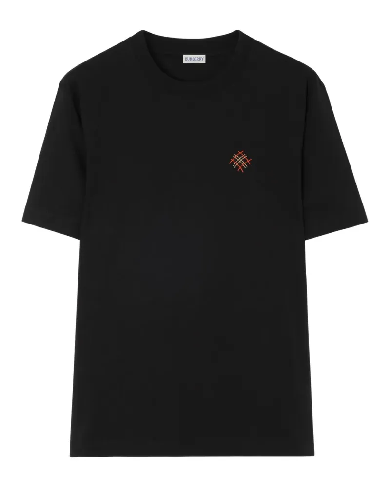 Burberry T-Shirt mit Logo - Schwarz Schwarz