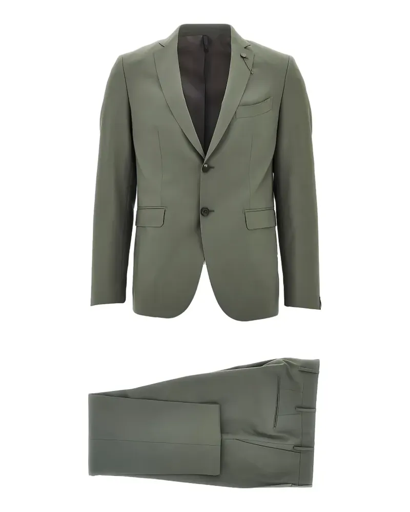 Biagio Santaniello single-breasted notched-lapel suit - Grün Grün