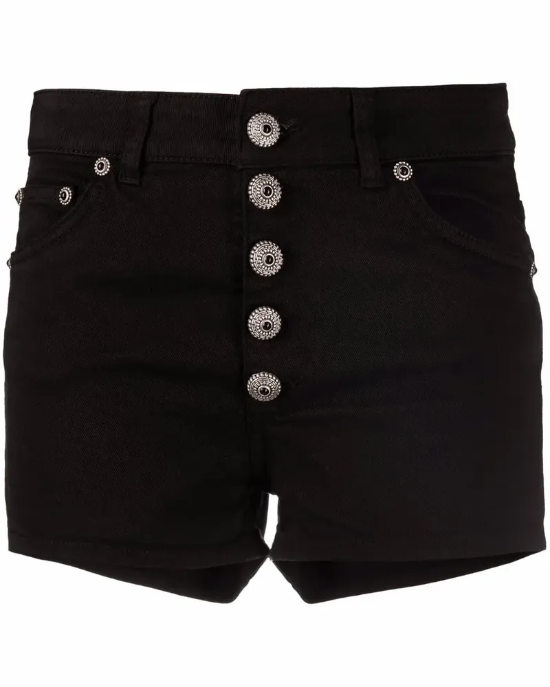Dondup Shorts mit Knöpfen - Schwarz Schwarz