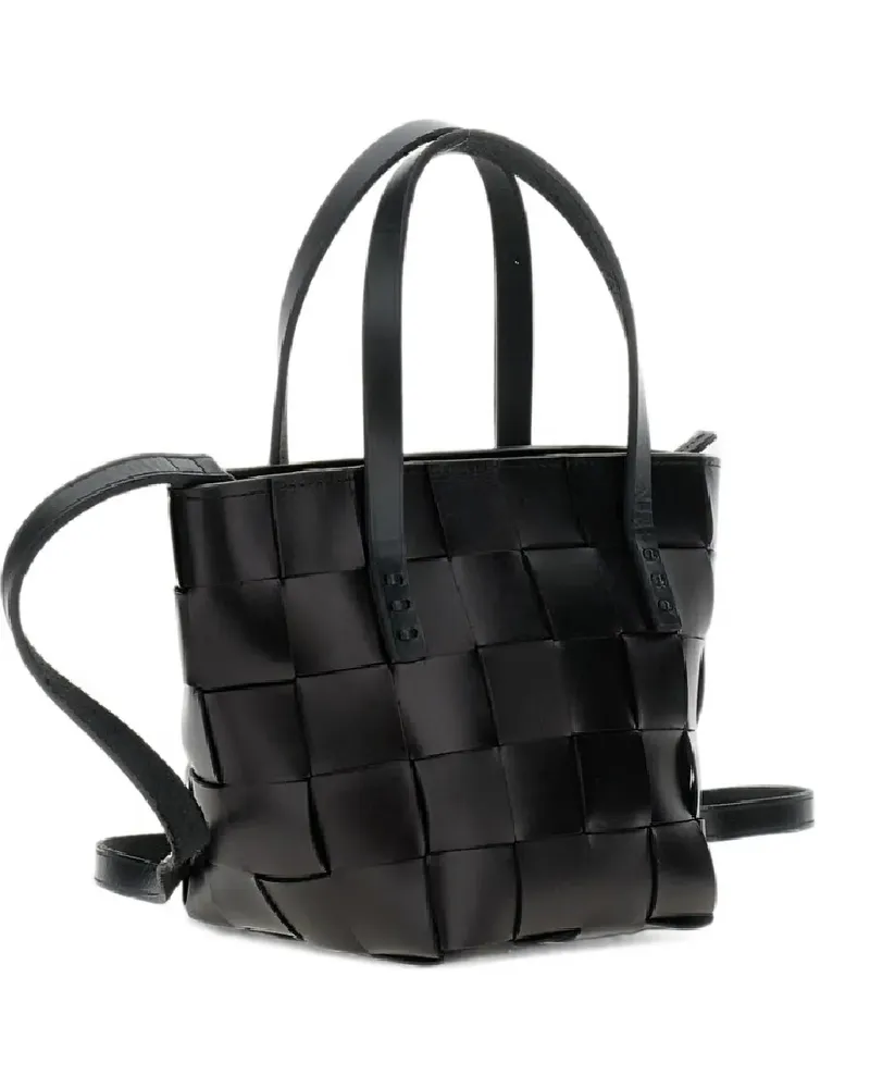 Dragon Diffusion mini Japan handwoven tote bag - Schwarz Schwarz