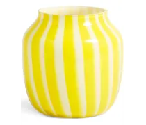 Breite Vase mit Streifen