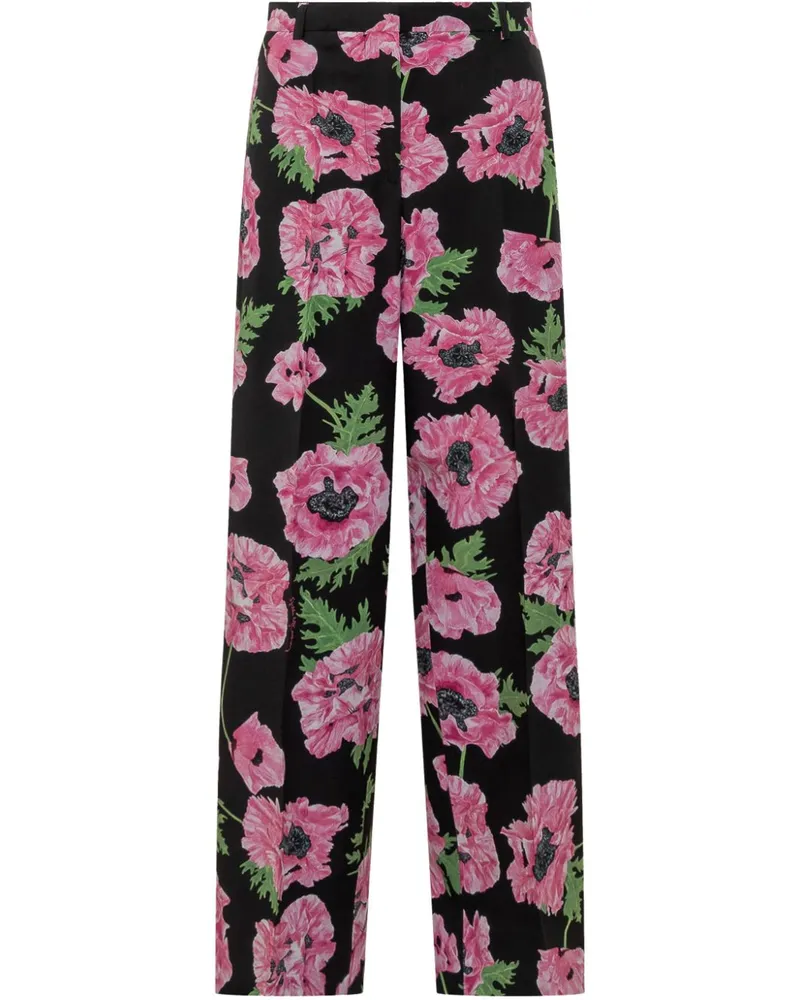 Stella McCartney Hose mit Blumen-Print - Rosa Rosa