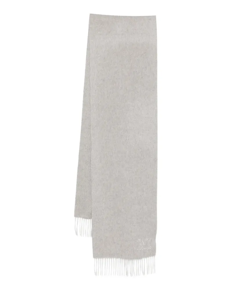 Max Mara fringed scarf - Grau Grau