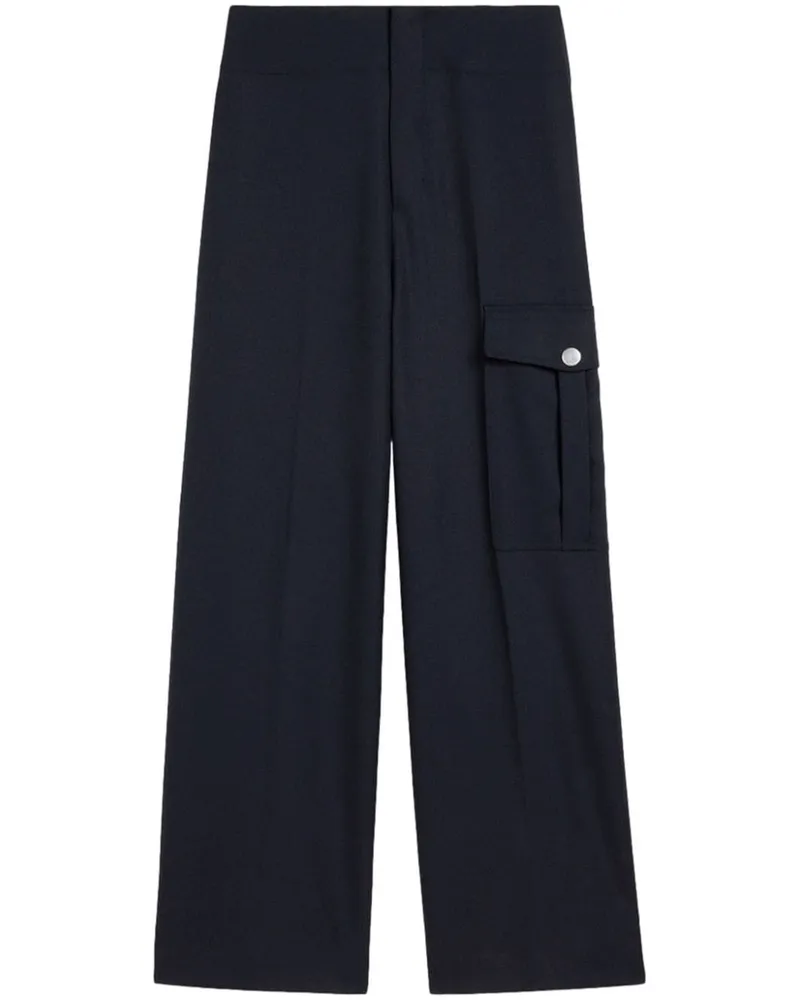 AMI Paris Gerade Cargohose - Blau Blau