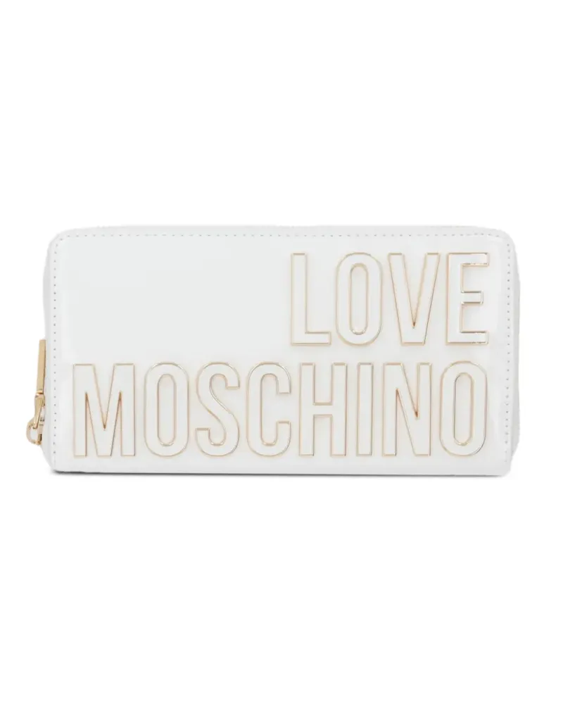 Moschino Portemonnaie mit Logo - Weiß Weiß