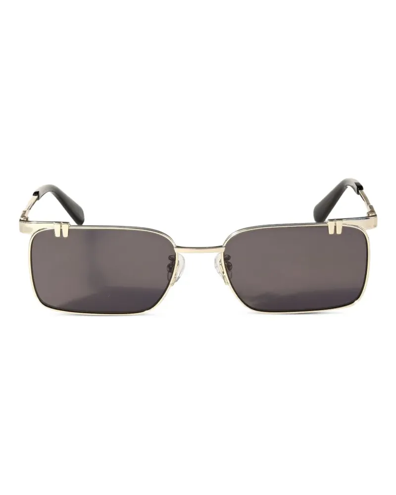 OFF-WHITE rectangle-frame sunglasses - Gold Gold