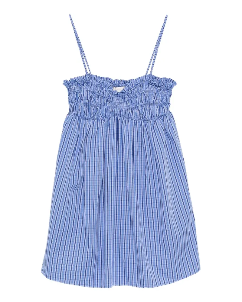 Faithfull The Brand Gerafftes Presa Minikleid - Blau Blau