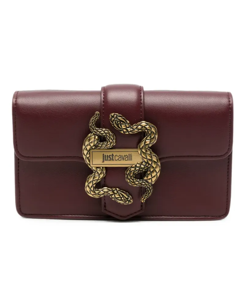 Just Cavalli snake-plaque cross body bag - Rot Rot