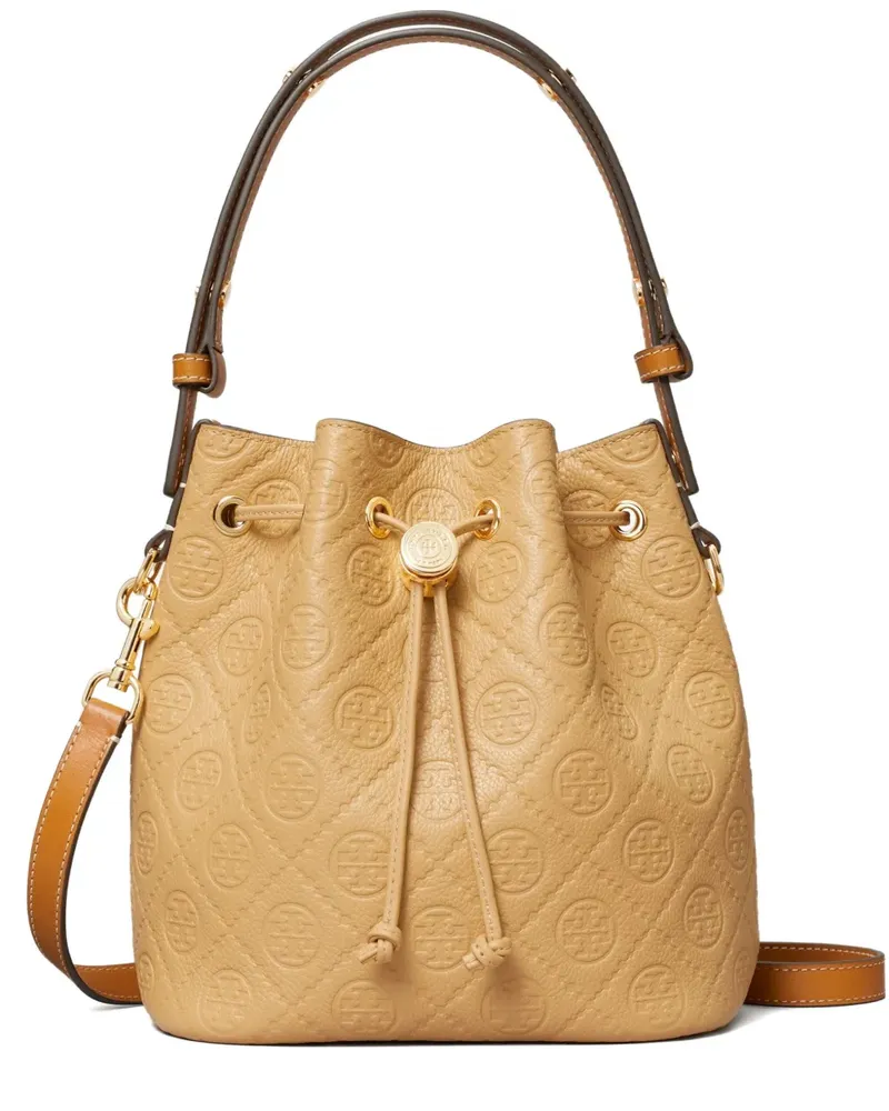Tory Burch Beuteltasche mit T-Monogramm - Nude Nude