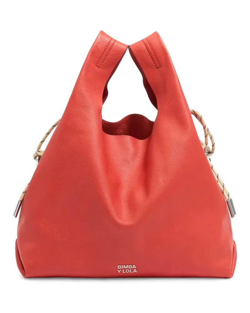BIMBA Y LOLA Mittelgroße Paper Schultertasche - Rot Rot