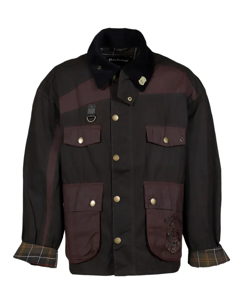 Feng Chen Wang x Barbour Jacke mit Brusttasche - Braun Braun