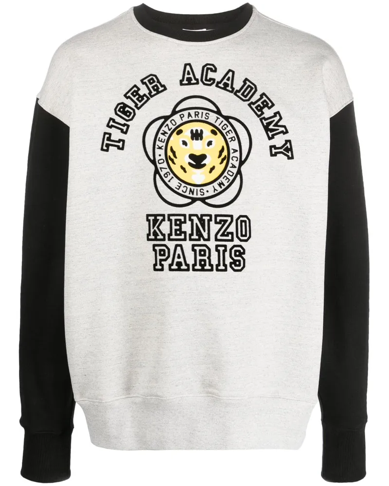 Kenzo Sweatshirt mit Logo-Print - Grau Grau