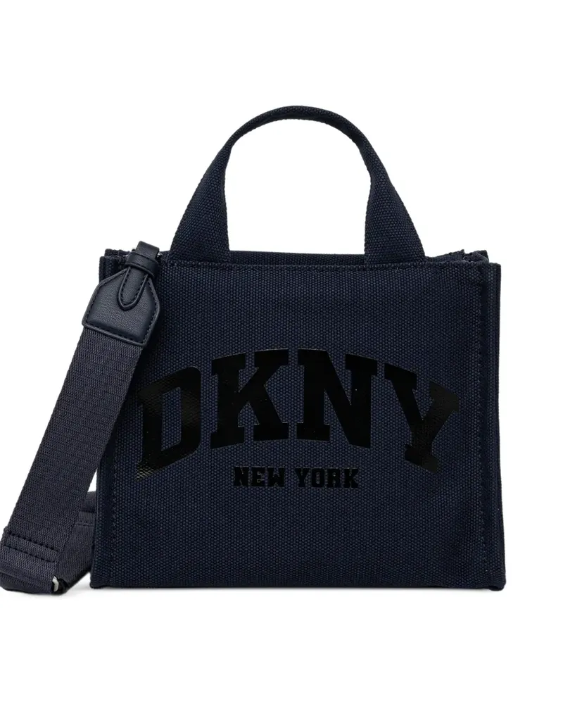 DKNY Kleine Tote Bag mit Logo-Print - Blau Blau