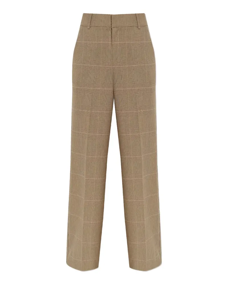 Gestuz Evaldi check pattern trousers - Nude Nude