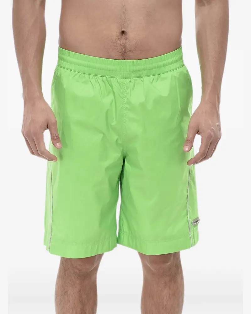 Givenchy logo-patch embroidered swim shorts - Grün Grün