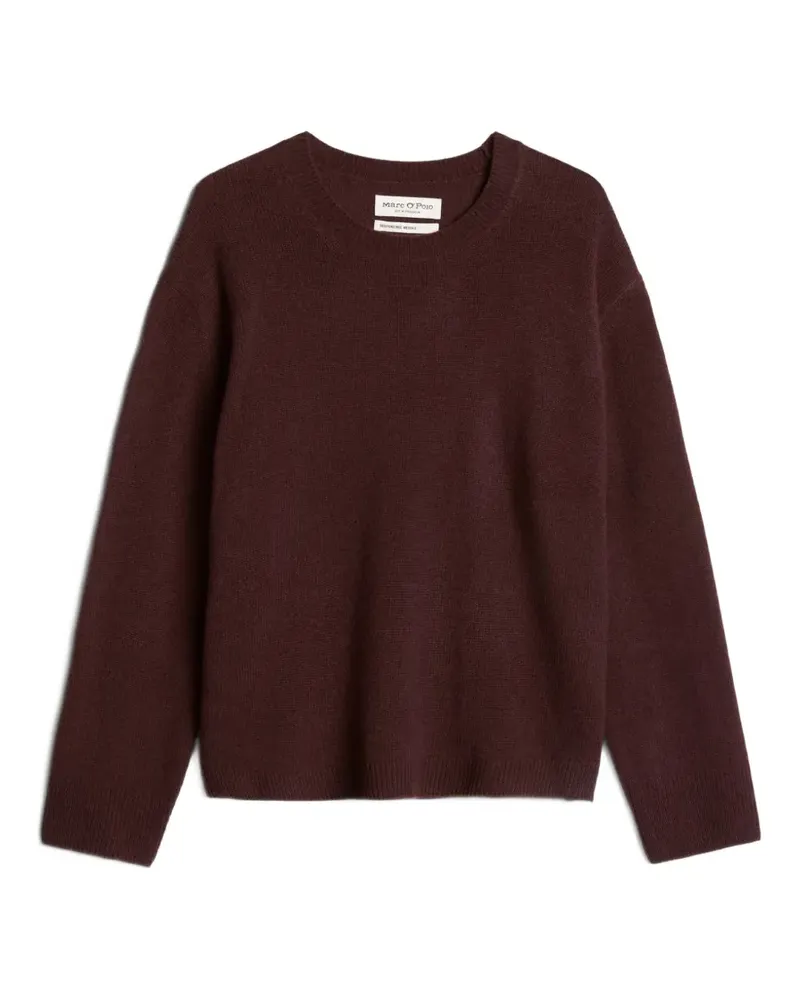 Marc O'Polo Pullover mit rundem Ausschnitt - Rot Rot