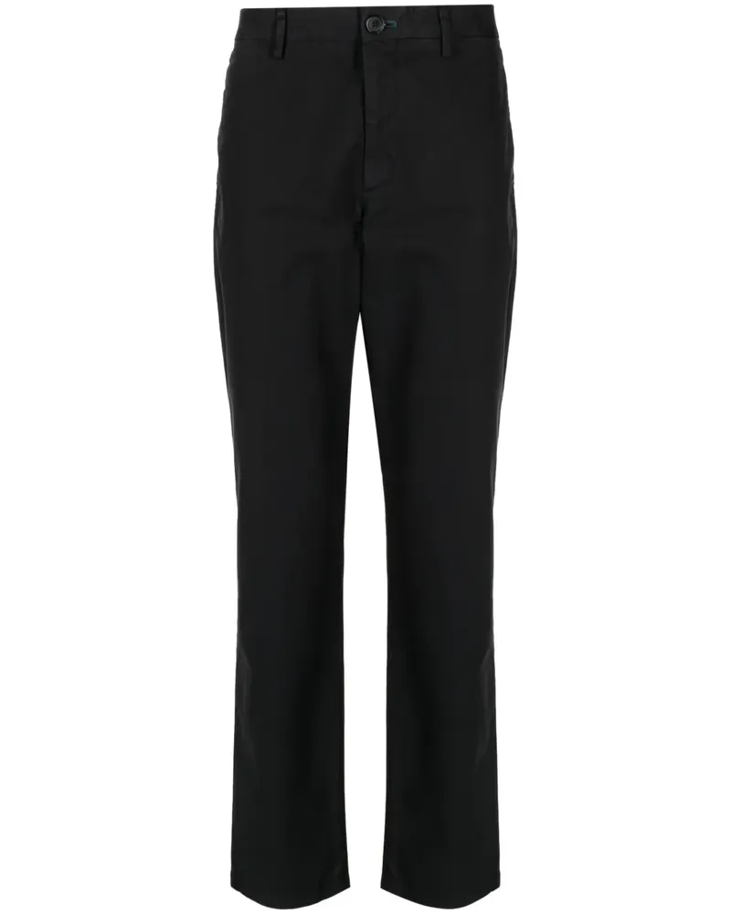 Paul Smith Schmale Chino mit Logo-Stickerei - Schwarz Schwarz