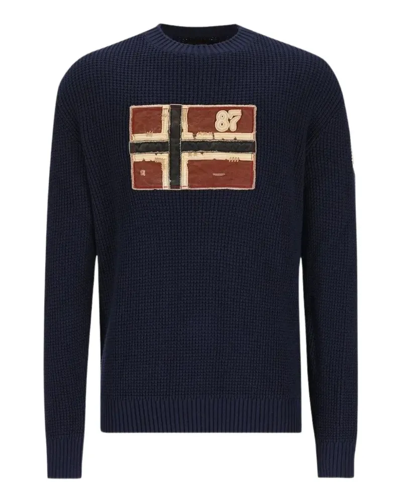 Napapijri Archive knitted jumper - Blau Blau