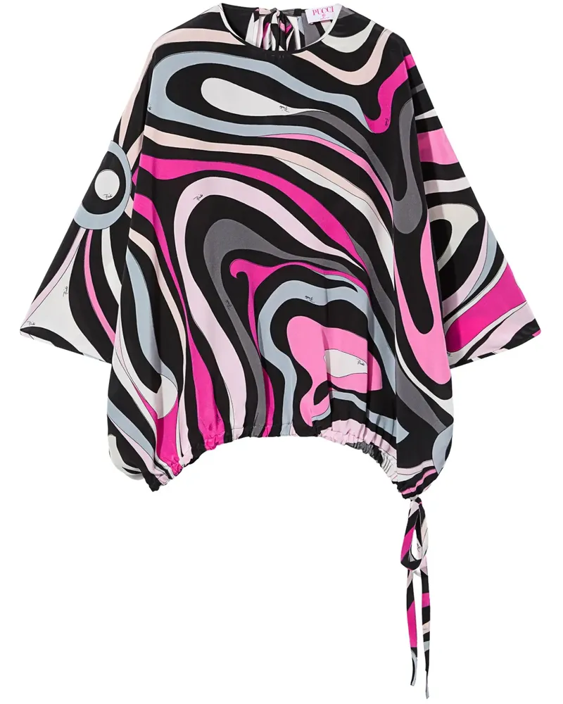 Emilio Pucci Marmo Bluse - Schwarz Schwarz