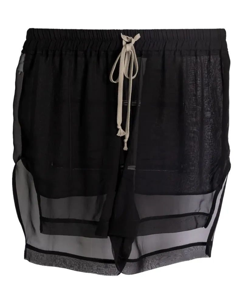 Rick Owens Concordians Shorts im Layering-Look - Schwarz Schwarz