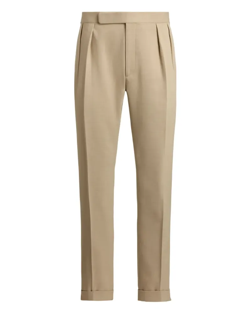 Ralph Lauren pleated-cuff trousers - Nude Nude